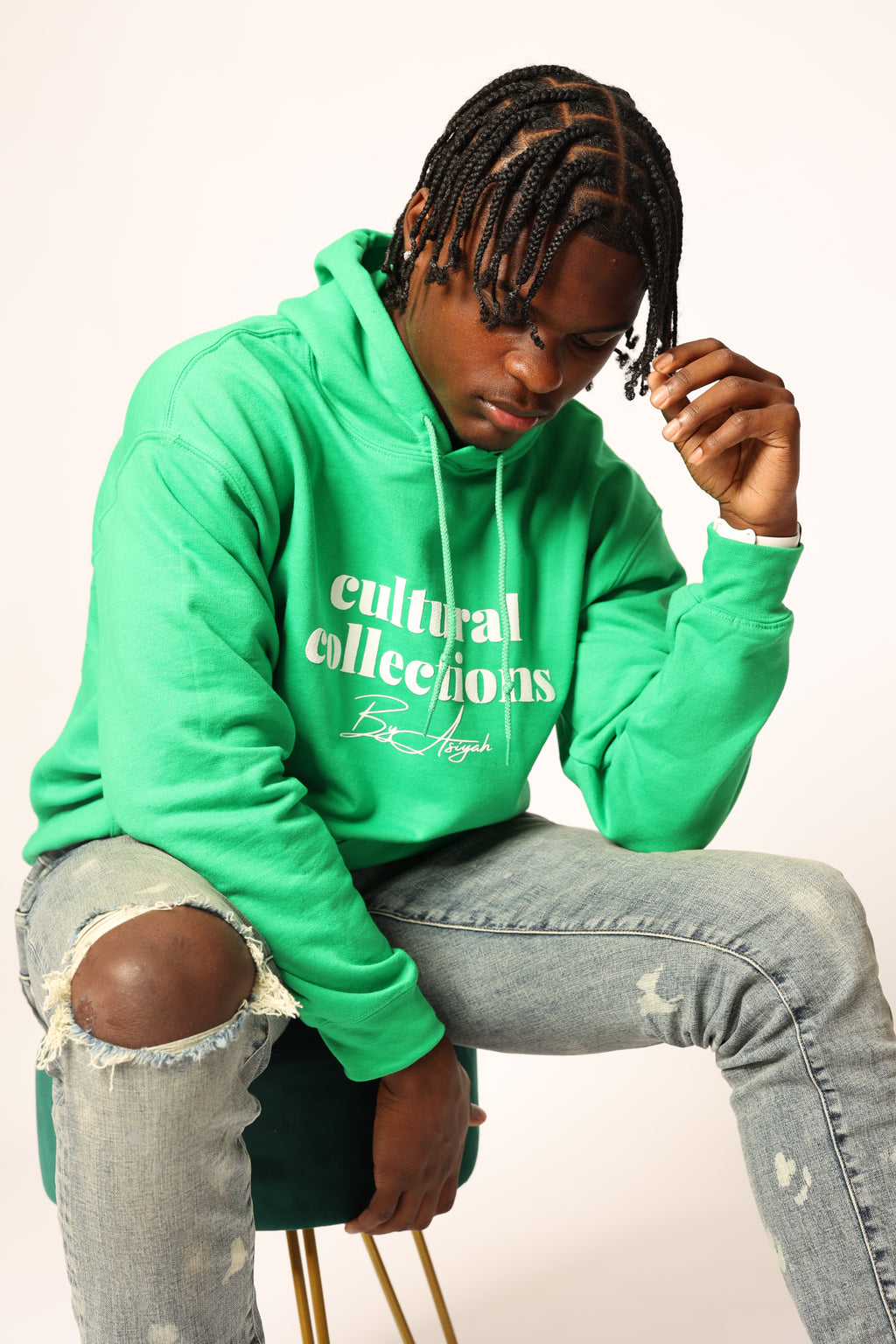 Green Logo Hoodie